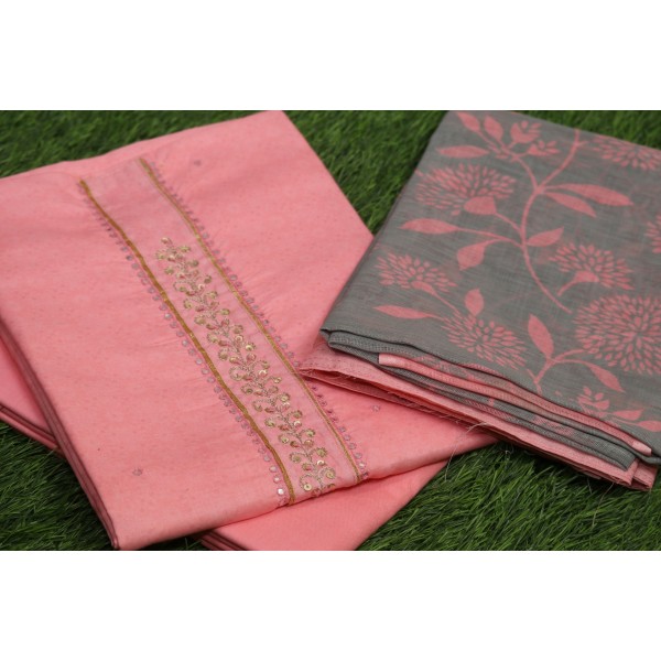 Cotton Unstitched Salwar Suit Material - JP042