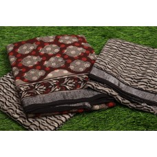 Slub Linen cotton Unstitched Salwar Suit Material -MT CR096